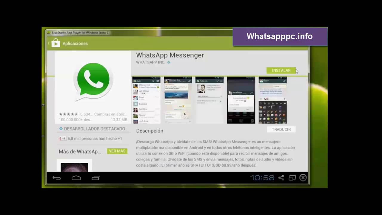 como instalar whatsapp pc gratis